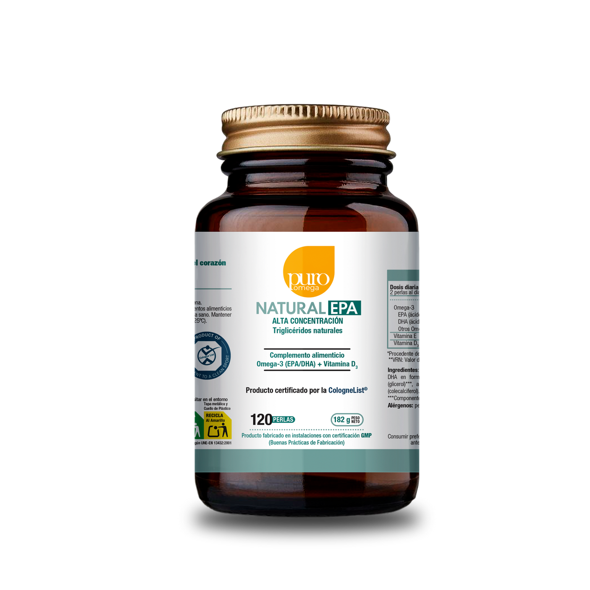 Natural EPA · Puro Omega · 120 Perlas