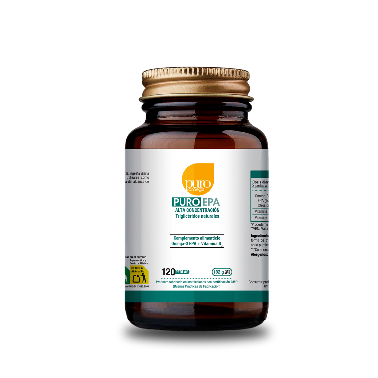 Puro EPA · Puro Omega · 120 perlas