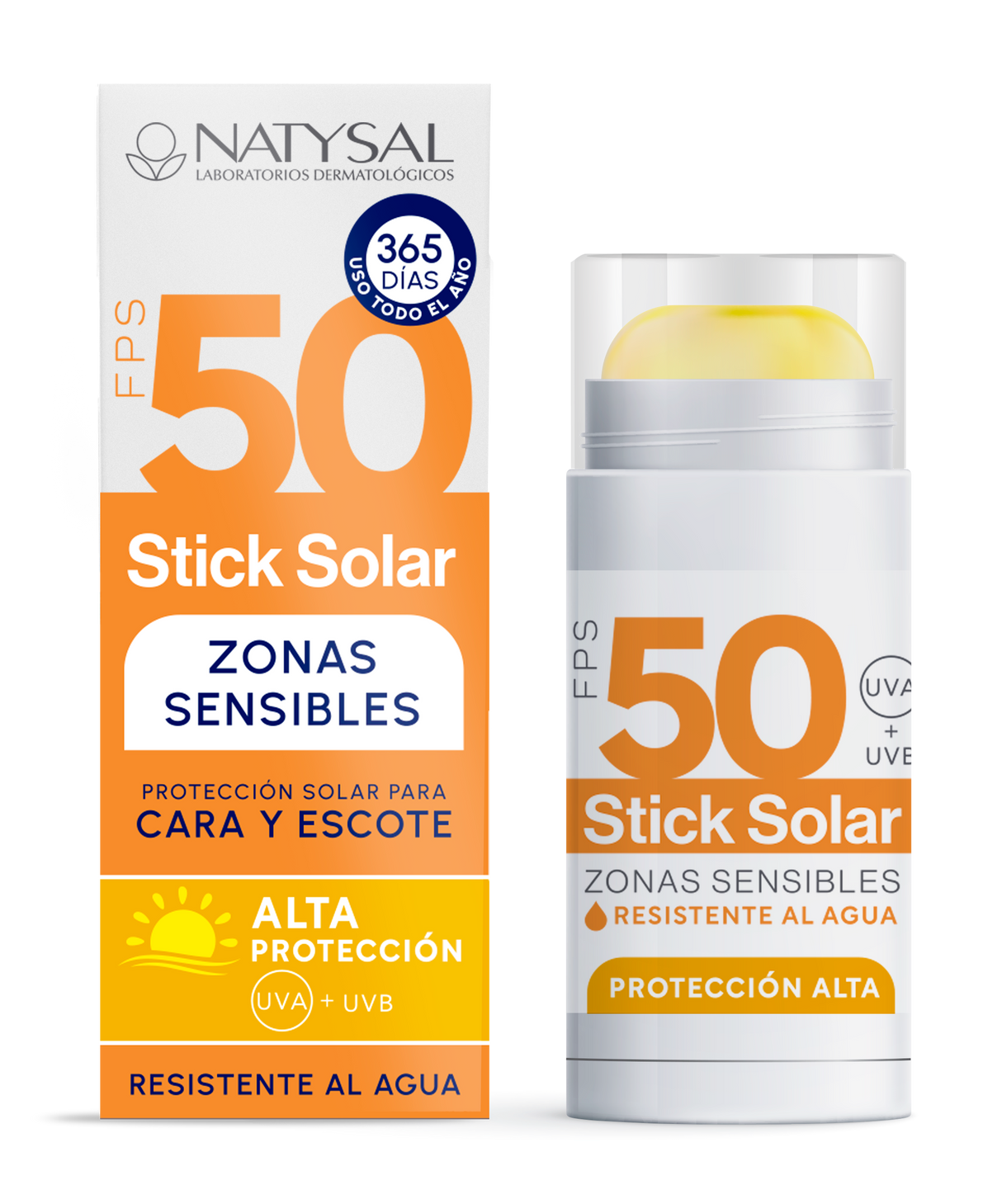 Stick Solar SPF50 · Natysal · 14 gramos
