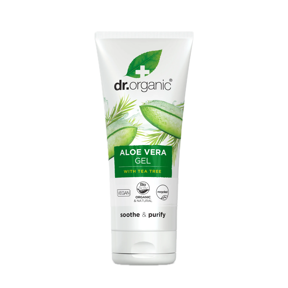 Gel Aloe Vera con Arbol de Té y Árnica · Dr Organic · 200 ml