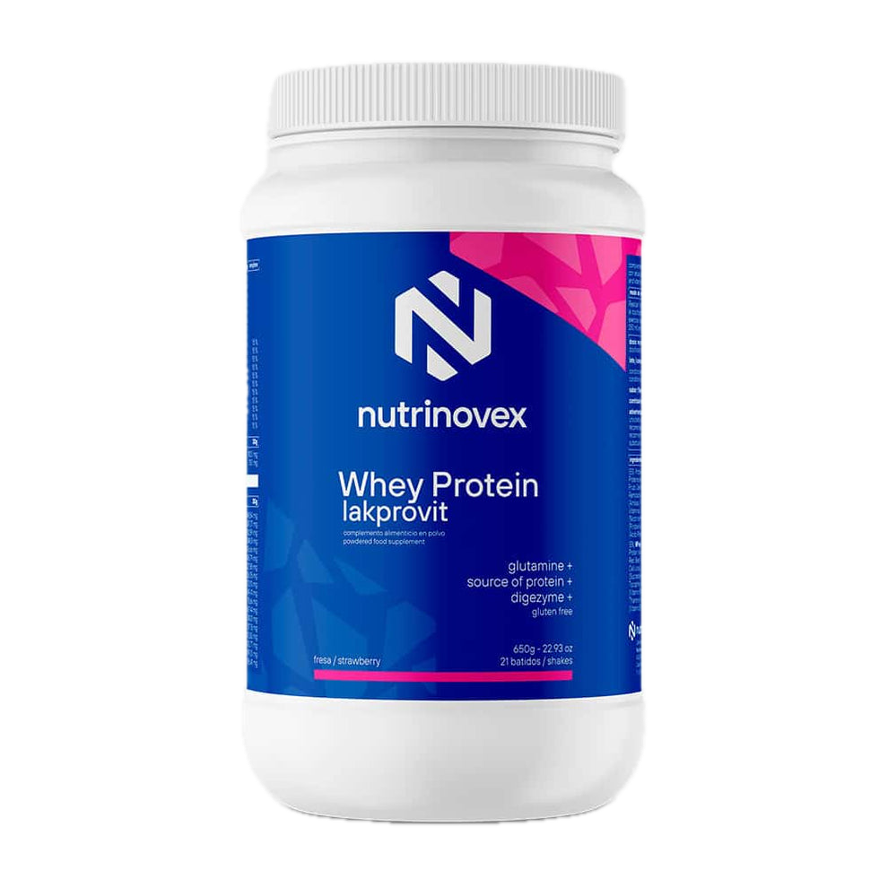 Whey Protein Lakprovit: Sabor Fresa · Nutrinovex · 650 gramos