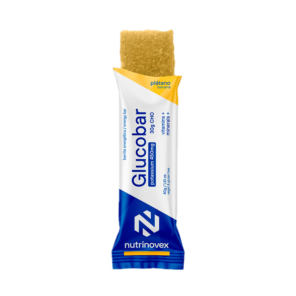 Glucobar Potasio: Sabor Plátano · Nutrinovex · 40 gramos
