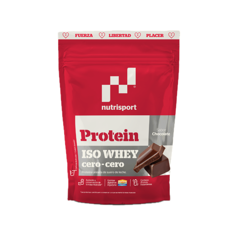 Iso Whey Cero-Cero Chocolate · Nutrisport · 450 gramos