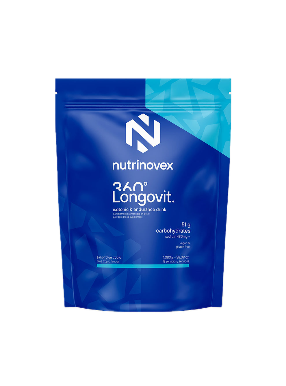 Longovit 360 Drink: Sabor Blue Tropic · Nutrinovex · 1.080 gramos