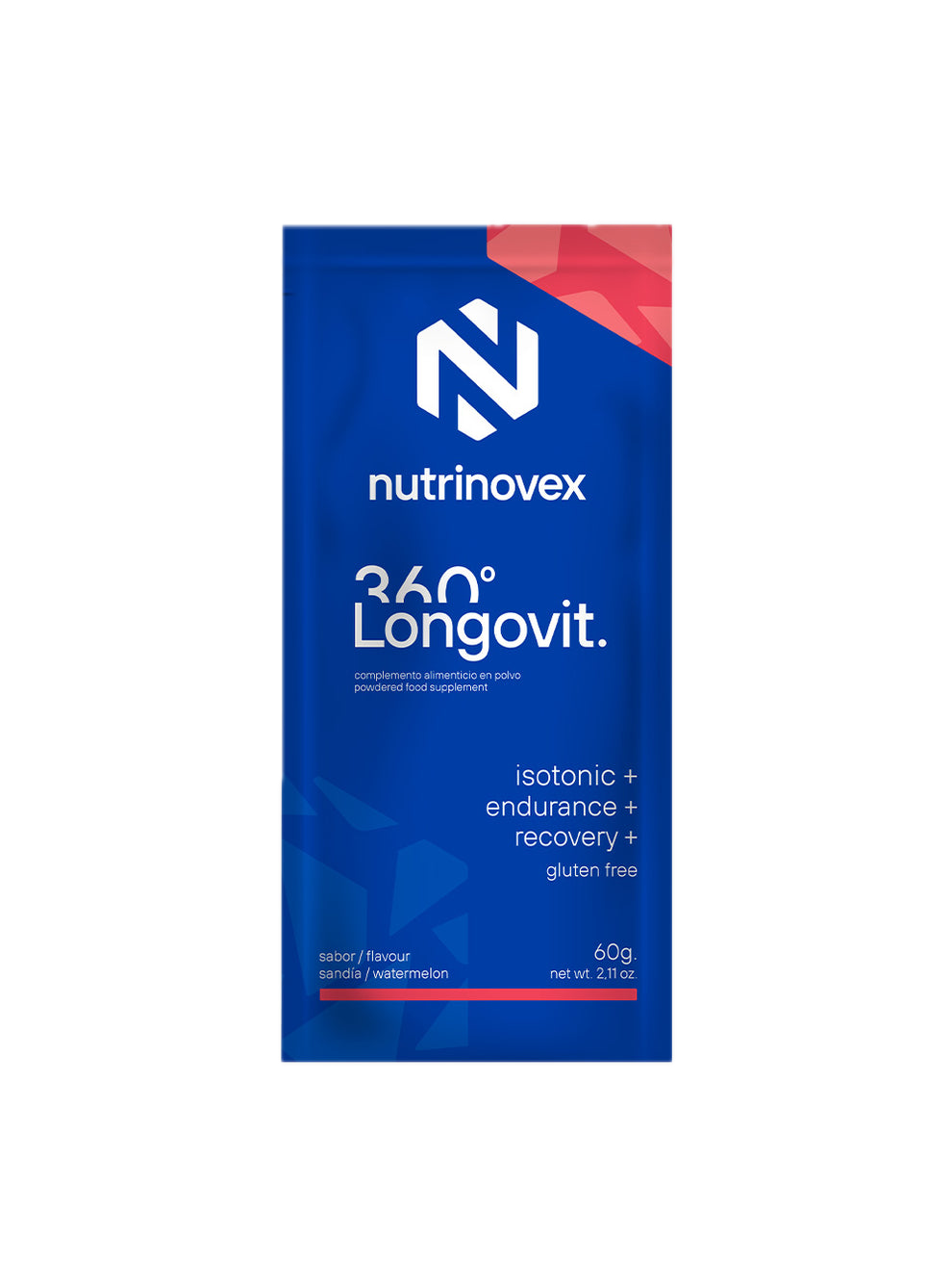 Longovit 360 Drink: Sabor Sandía · Nutrinovex · 60 gramos