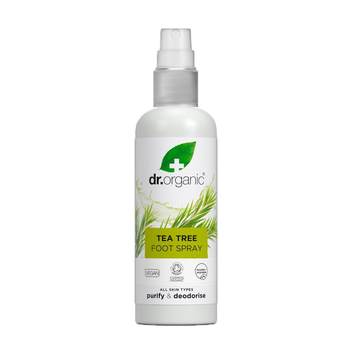 Spray Desodorante para Pies de Árbol de Té · Dr Organic · 100 ml