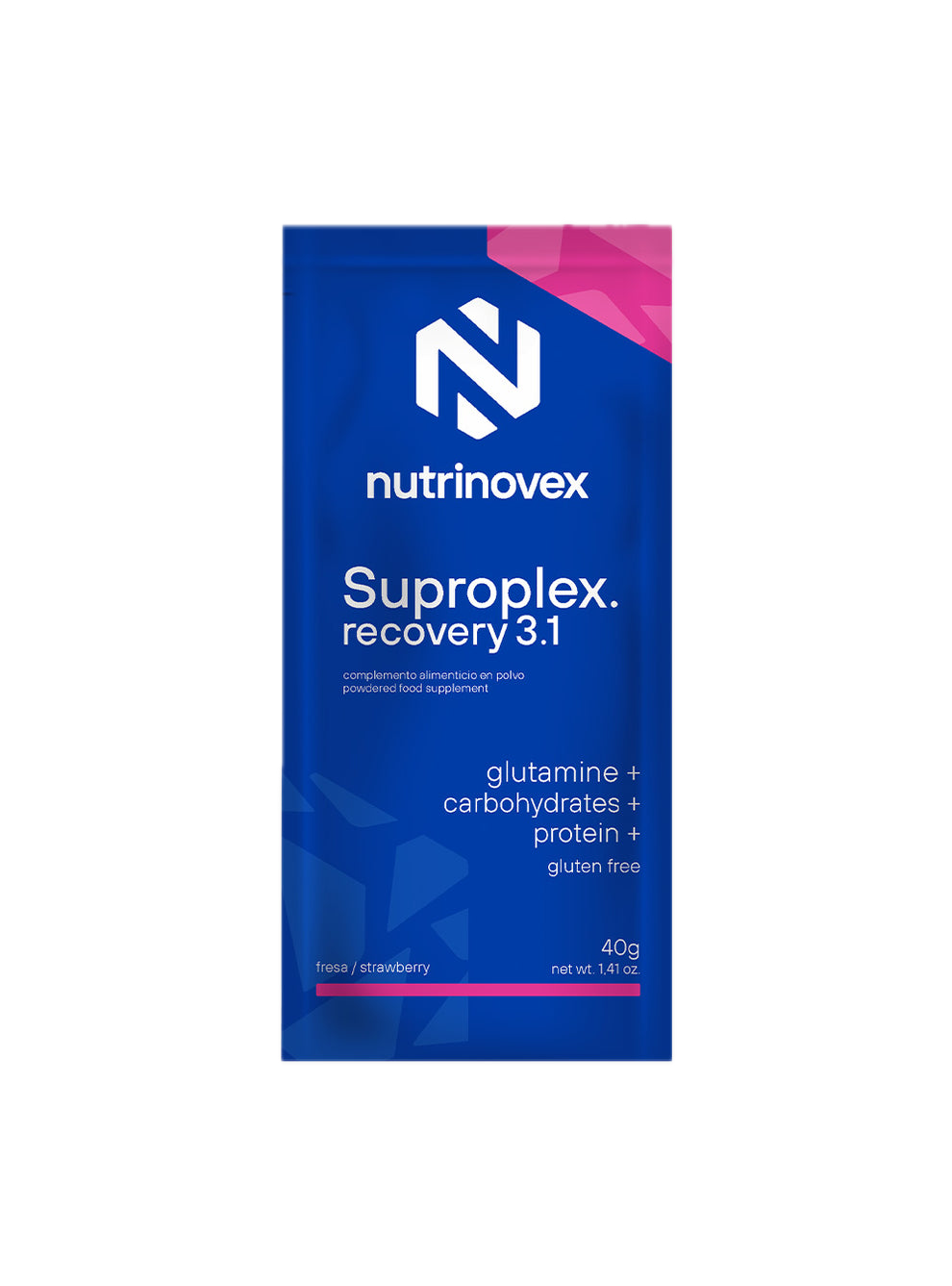 Suproplex Recovery 3.1: Sabor Fresa · Nutrinovex · 40 gramos