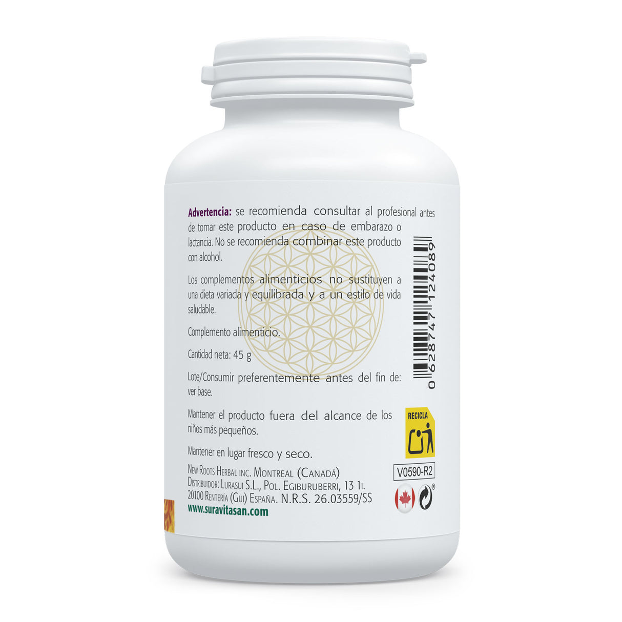 GABA + Vitamina B6 · Sura Vitasan — información nutricional
