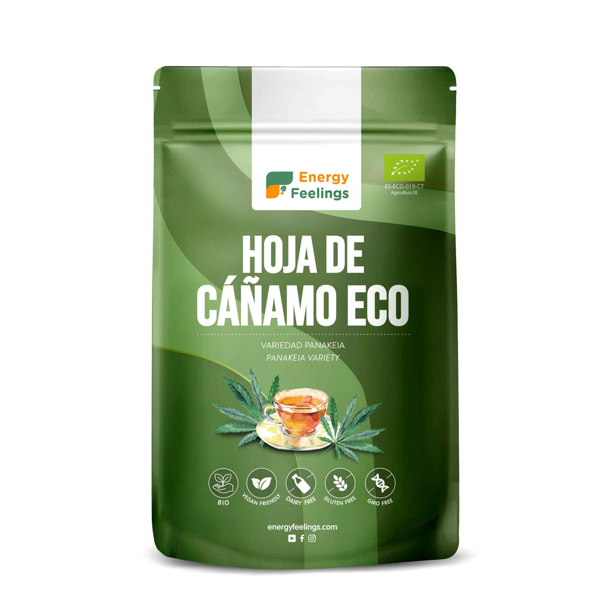 Hoja de Cáñamo Eco · Energy Feelings · 80 gramos