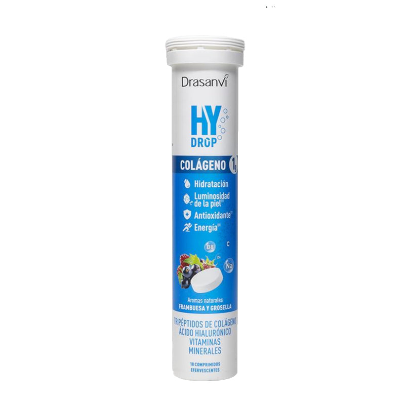 Hydrop Electrolitos Colágeno Sabor Grosella y Frambuesa · Drasanvi · 18 comprimidos