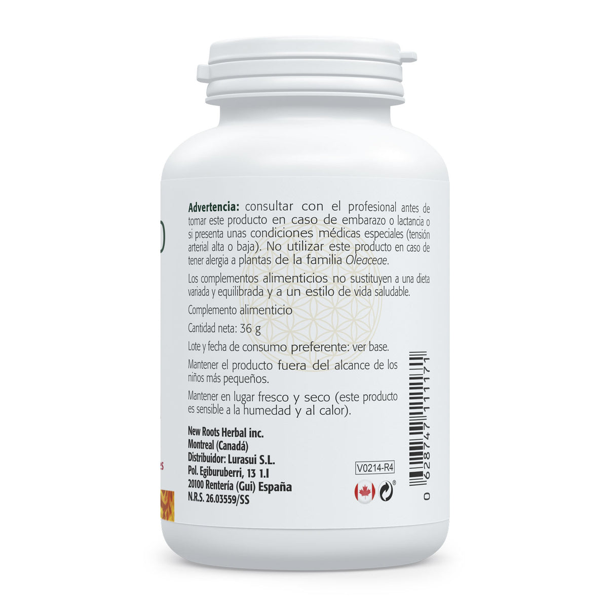 Hoja de Olivo · Sura Vitasan — información nutricional