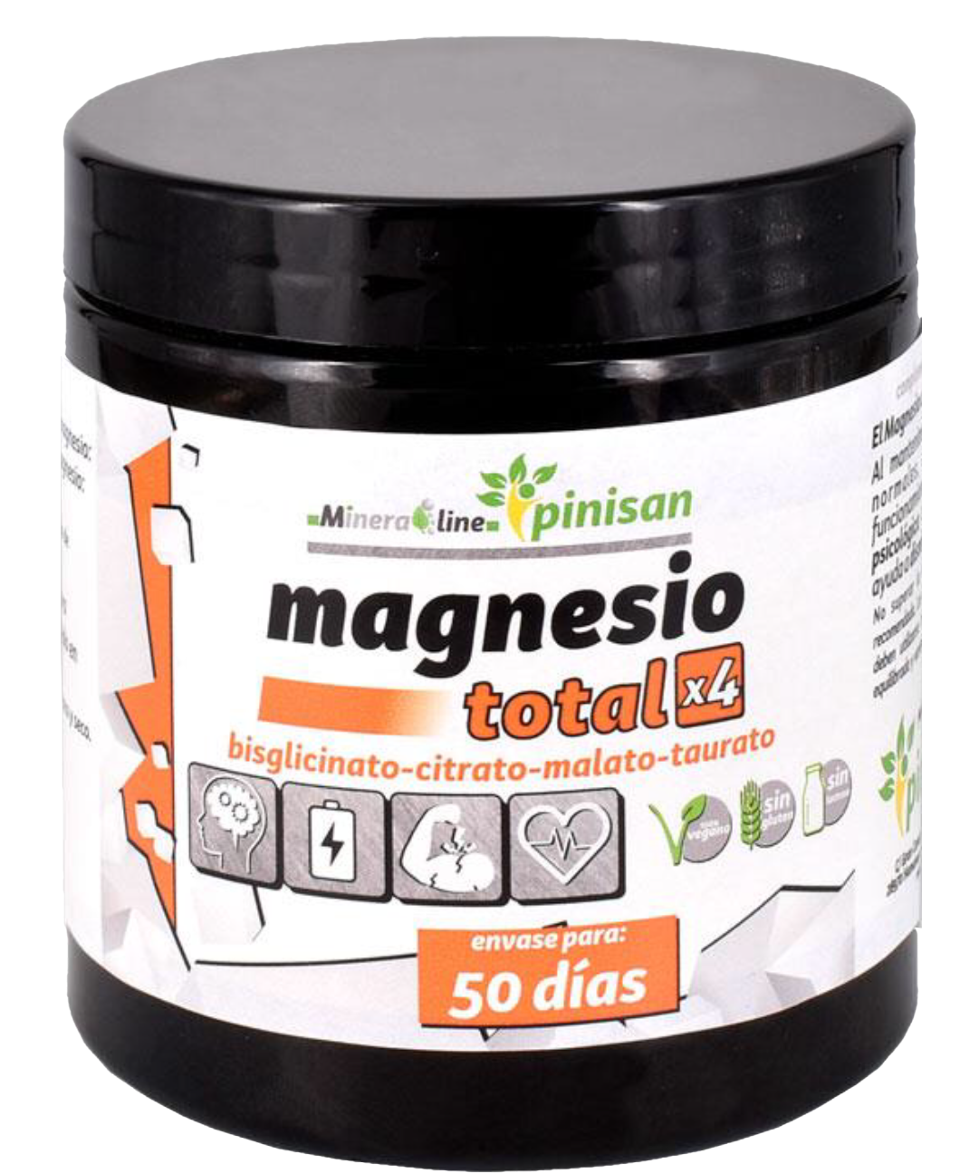 Magnesio Total x4 · Pinisan · 150 gramos