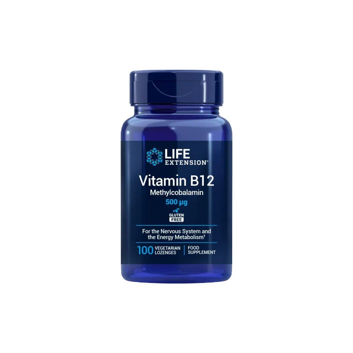 Vitamin B12 500 mcg · Life Extension · 100 perlas