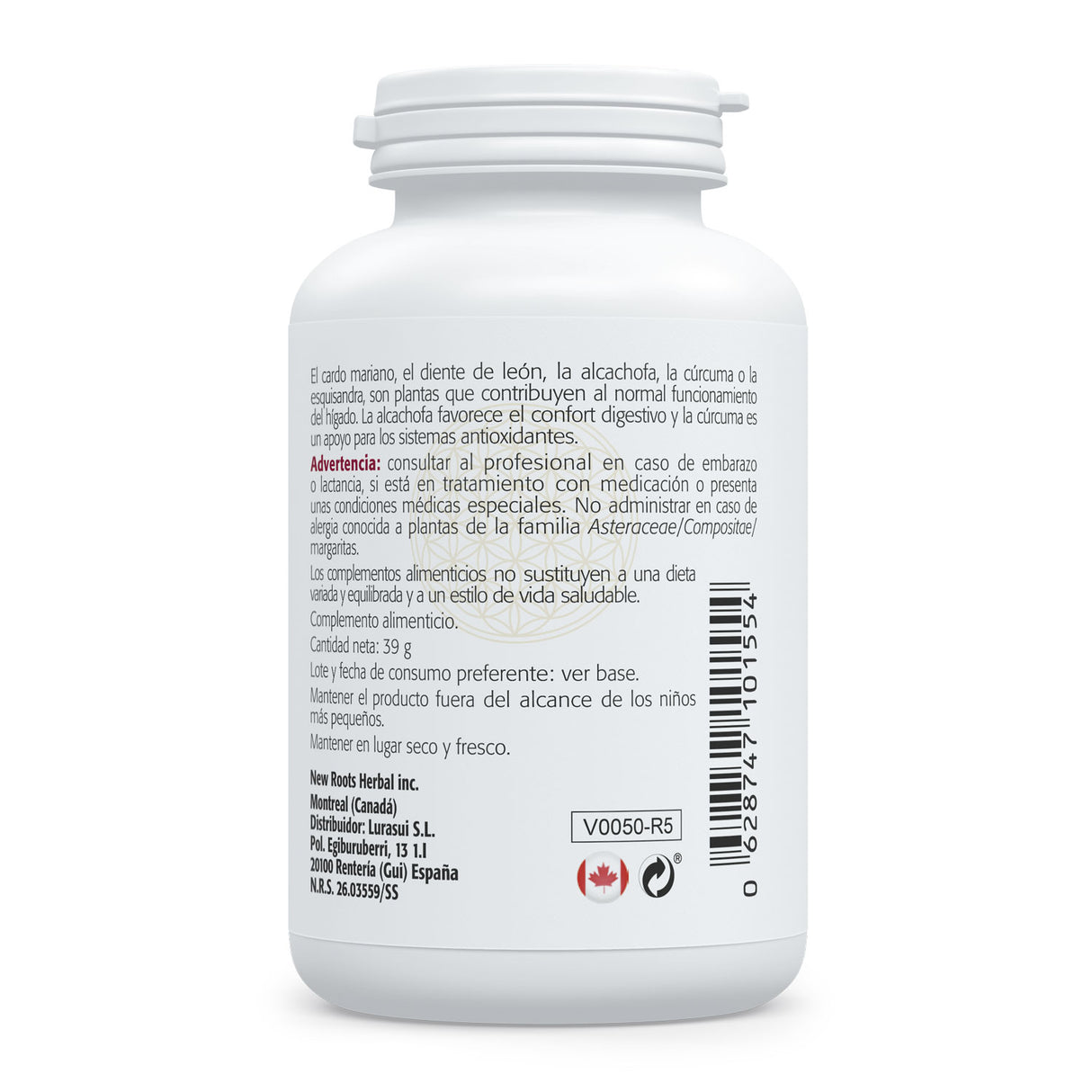 Liver · Sura Vitasan — información nutricional