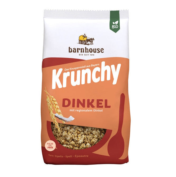 Muesli Krunchy de Trigo Espelta con Coco Bio · Barnhouse · 600 gramos