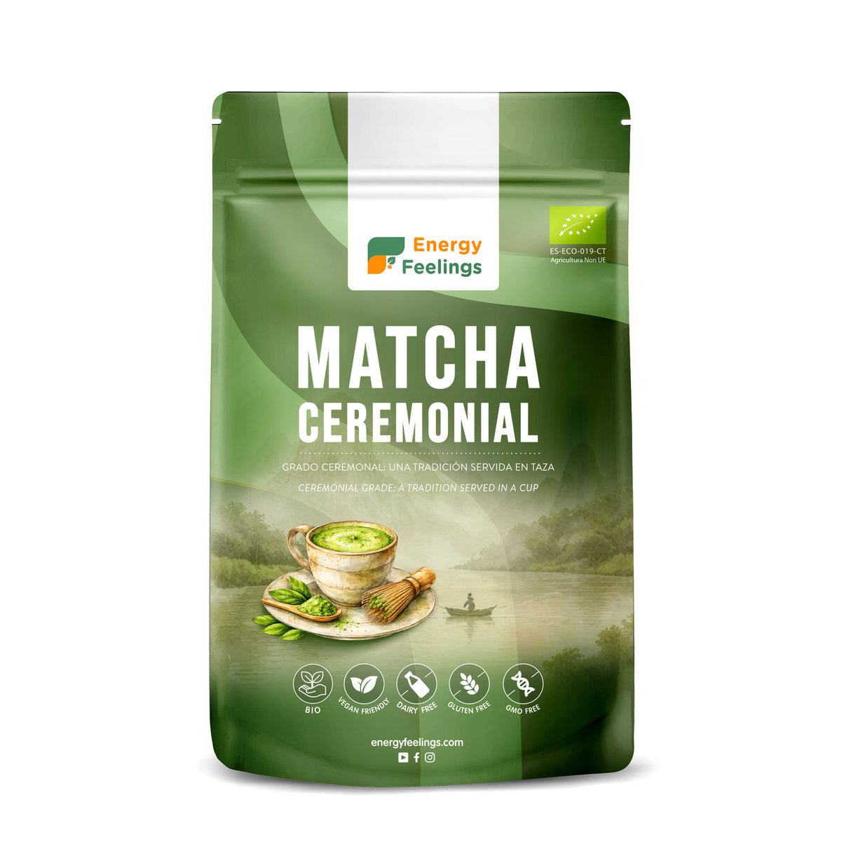 Té Verde Matcha Ceremonial Eco · Energy Feelings · 100 gramos