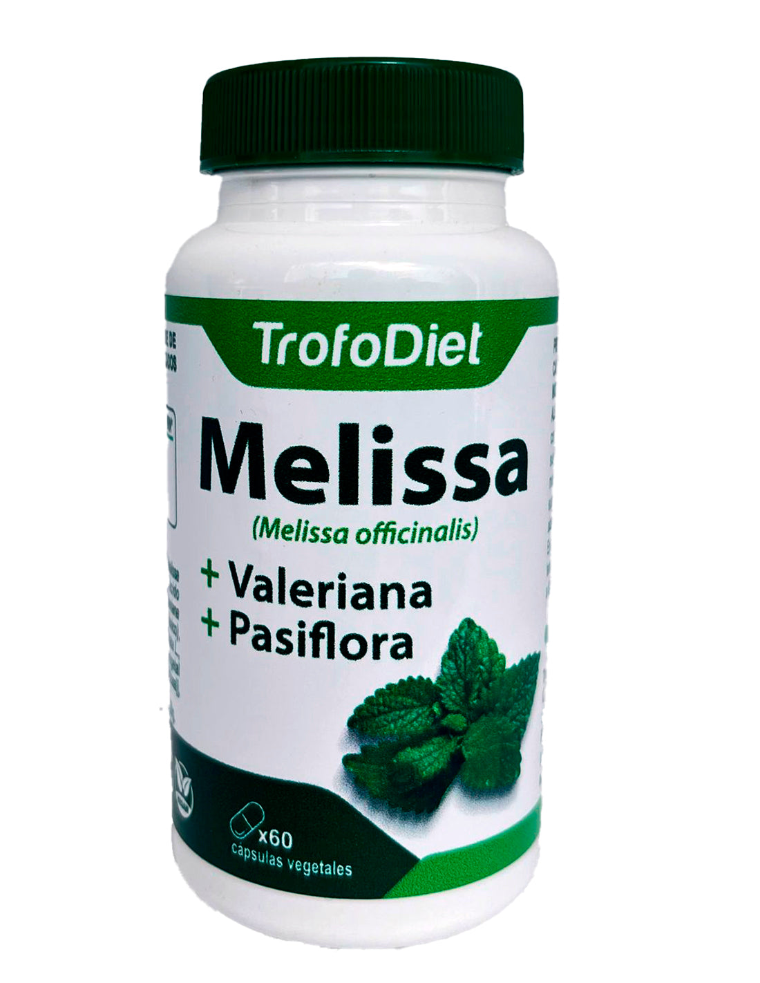 Melissa, Valeriana y Pasiflora · TrofoDiet · 60 cápsulas