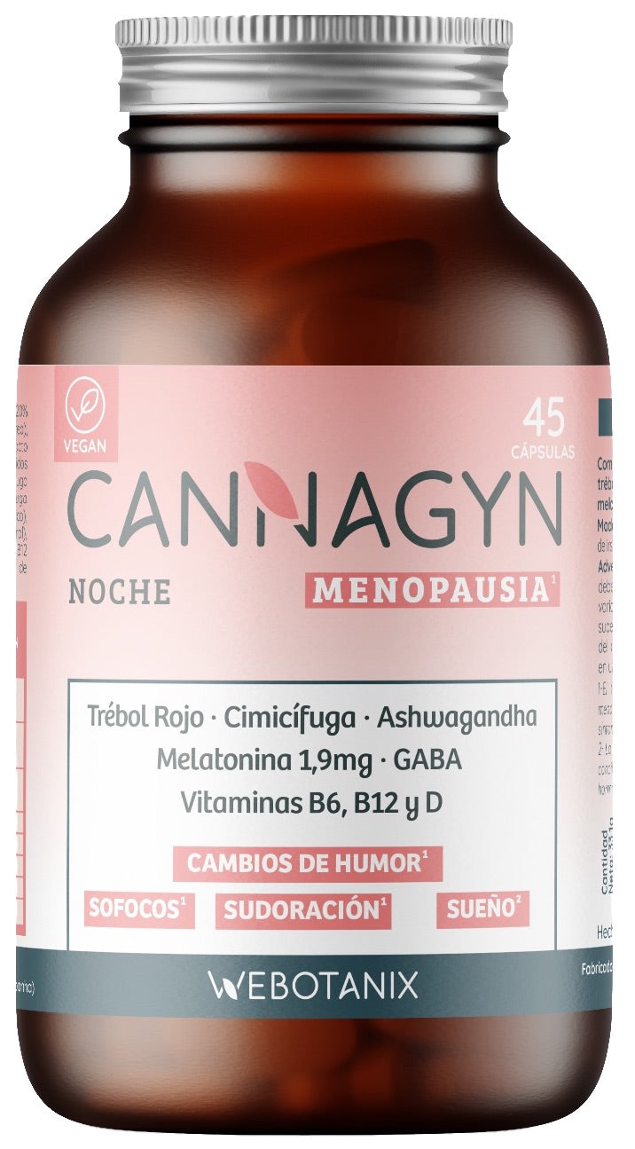 Cannagyn Noche Menopausia · WeBotanix · 45 cápsulas