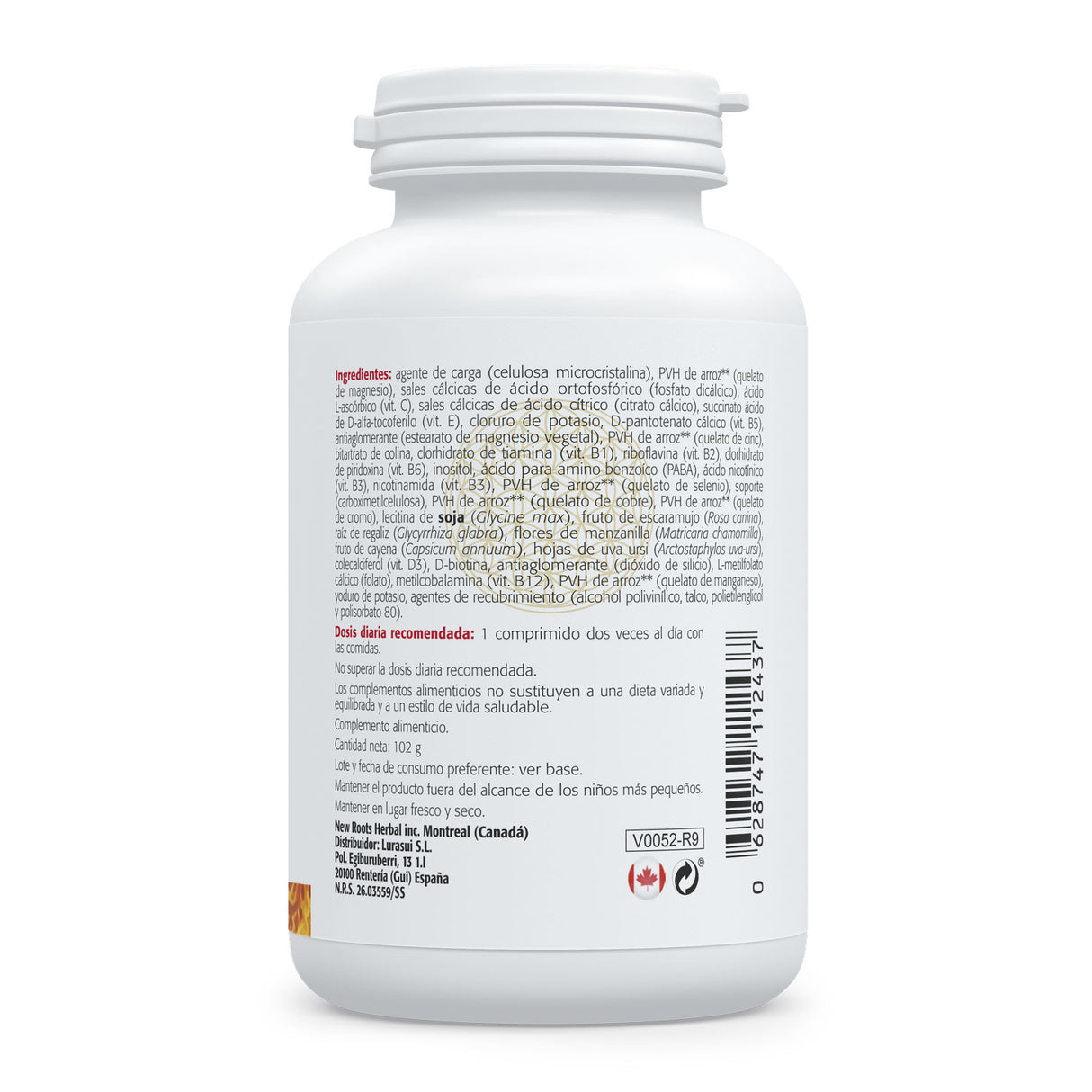 Multi 1 - Vitaminas & Minerales · Sura Vitasan — información nutricional