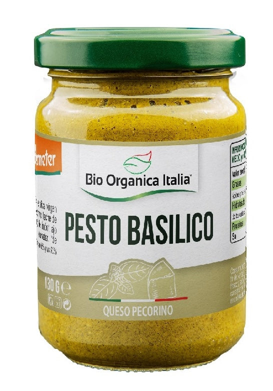 Pesto Basilico Pecorino · Bio Organica Italia · 130 gramos