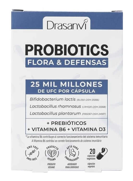 Probiotics Flora & Defensas · Drasanvi · 20 cápsulas