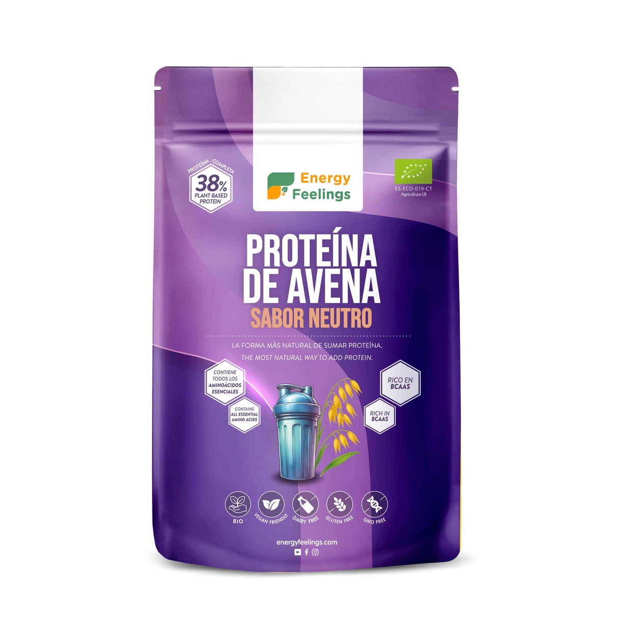 Proteína Vegana Eco Neutro · Energy Feelings · 500 gramos