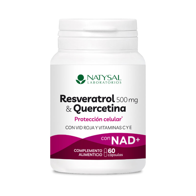 Resveratrol y Quercitina con NAD+ · Natysal · 60 cápsulas