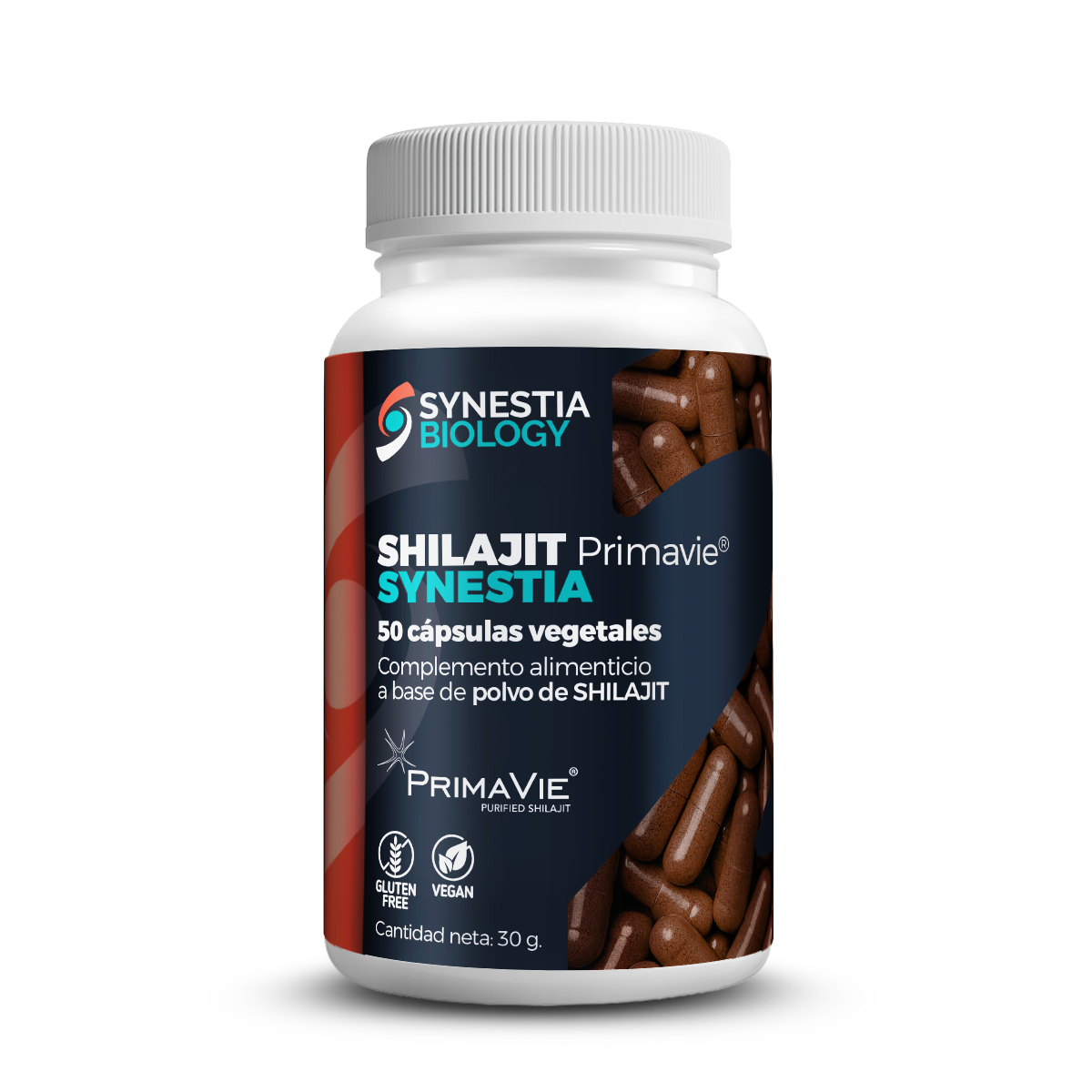 Shilajit Primavie · Synestia Biology · 50 cápsulas