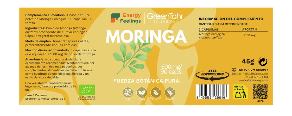 Moringa Eco · Energy Feelings · 90 cápsulas