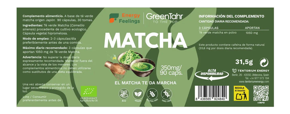 Matcha Eco · Energy Feelings · 90 cápsulas