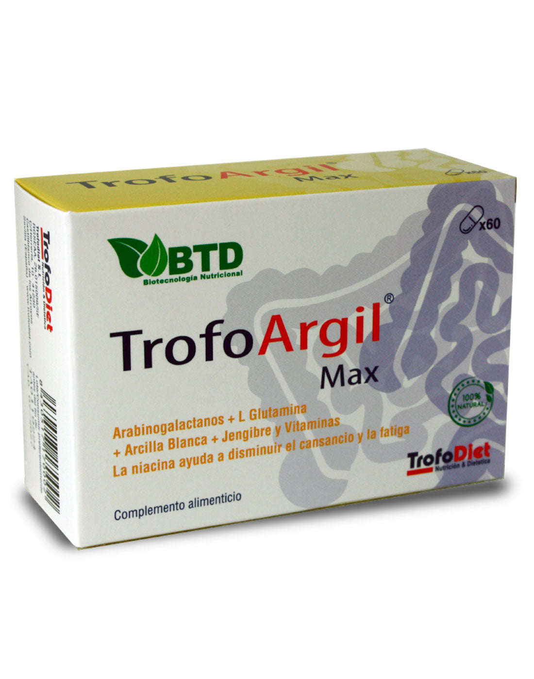 TrofoArgil Max · TrofoDiet · 60 cápsulas