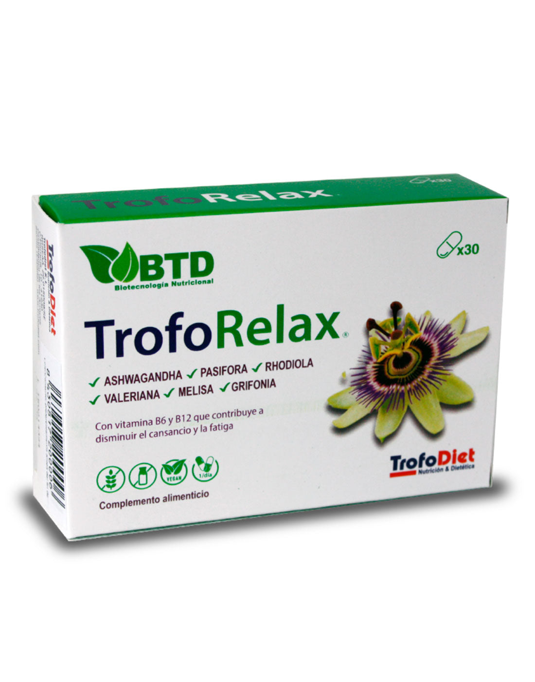 TrofoRelax · TrofoDiet · 30 cápsulas