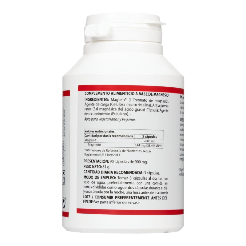 Holomega Magtein L-Treonato de Magnesio · Equisalud · 90 cápsulas