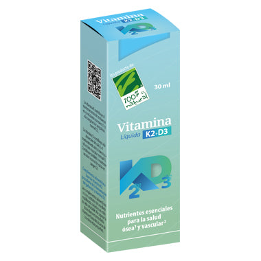 Vitamina Líquida K2 y D3 · 100% Natural · 30 ml