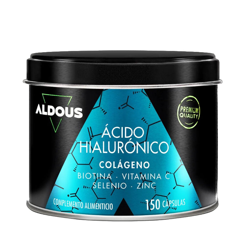 Ácido Hialurónico con Colágeno, Vitaminas y Minerales · Aldous Bio · 150 cápsulas
