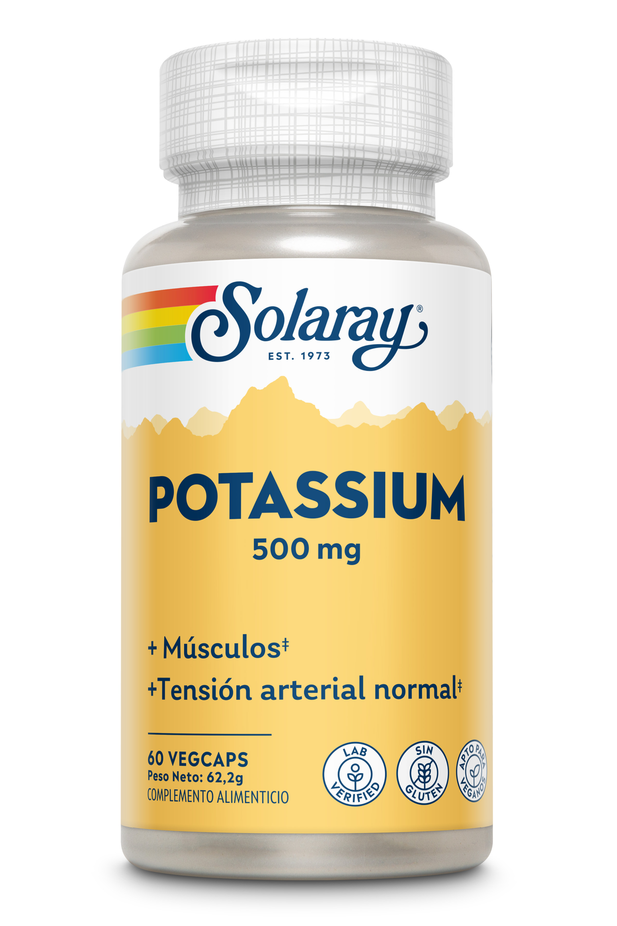 Potasio Citrato 500 mg · Solaray · 60 cápsulas