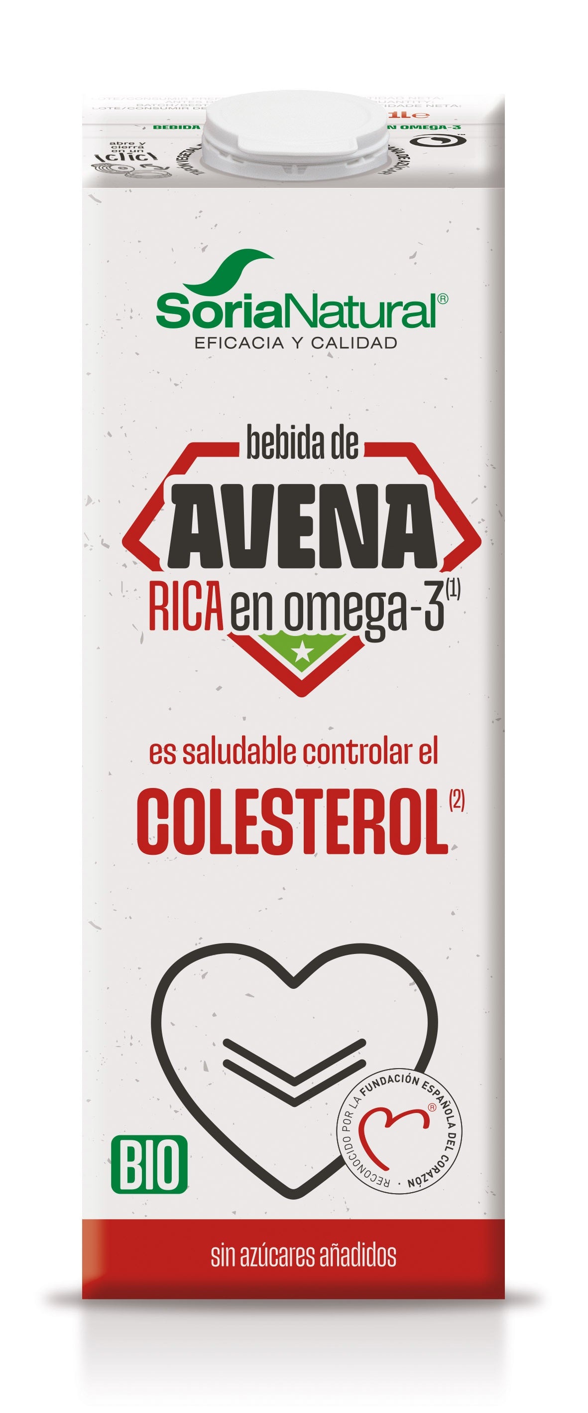 Bebida de Avena Rica en Omega 3 · Soria Natural · 1 litro