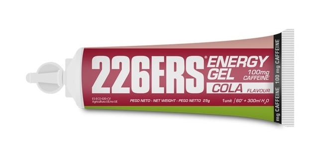 Gel Energético + CAFF Bio: Sabor Cola · 226ERS · 25 gramos