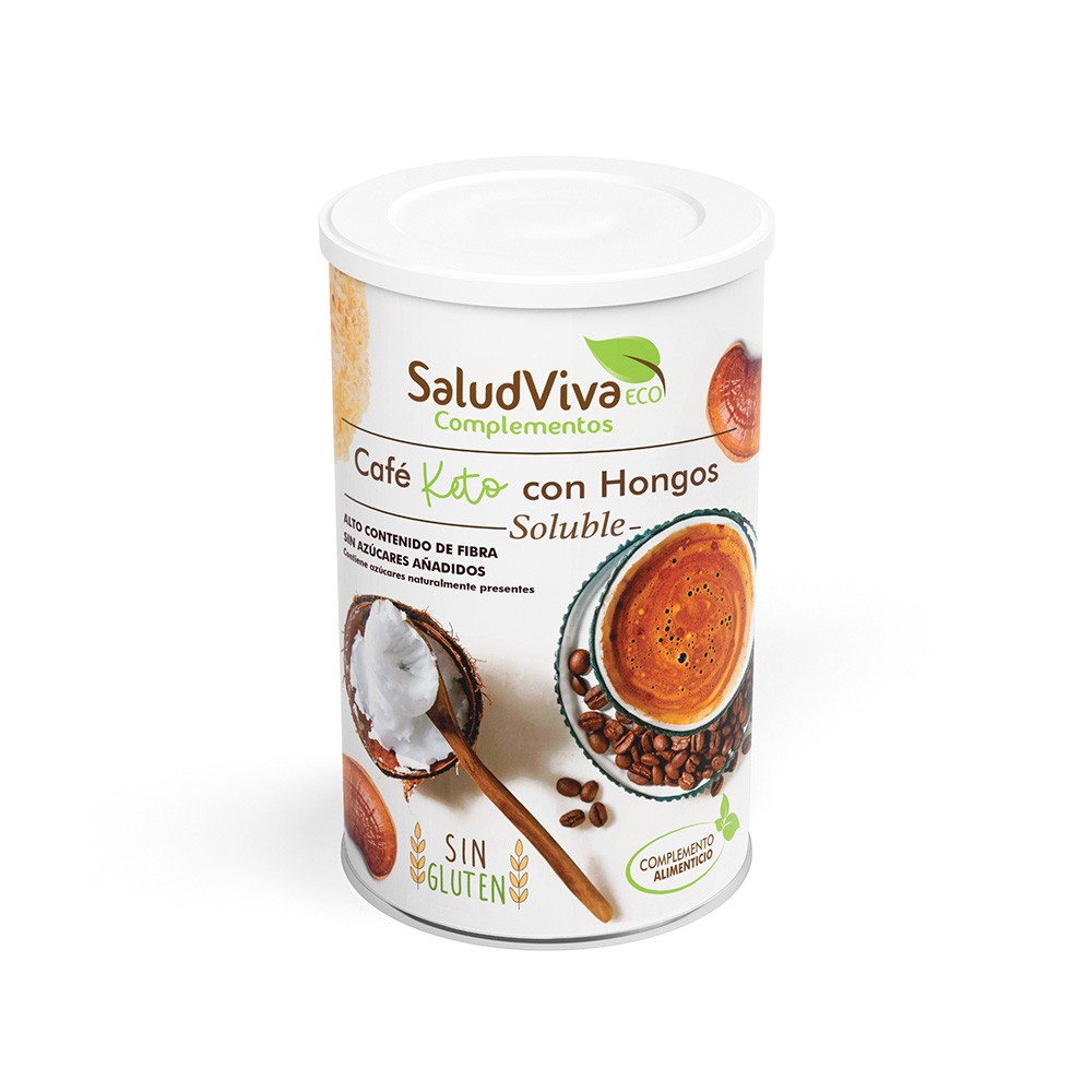 Café Soluble Keto con Hongos Eco · Salud Viva · 150 gramos