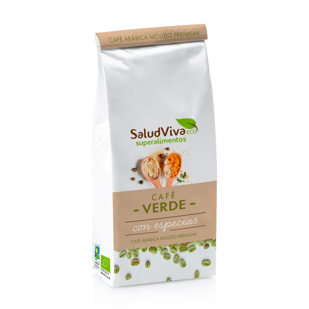 Café Verde Molido con Especias Eco · Salud Viva · 250 gramos