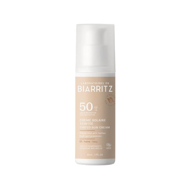 Crema Solar Facial SPF50 Color Marfil · Laboratoires de Biarritz · 50 ml