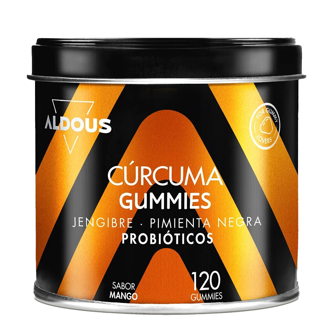 Cúrcuma con Probióticos Gummies · Aldous Bio · 120 gummies