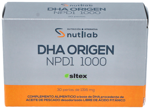 DHA Origen NPD1 1.000 mg · Nutilab · 30 perlas