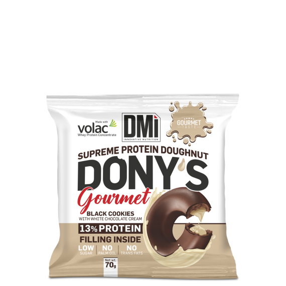 Dony's Black Cookies + Chocolate Blanco · DMI Nutrition · 70 gramos