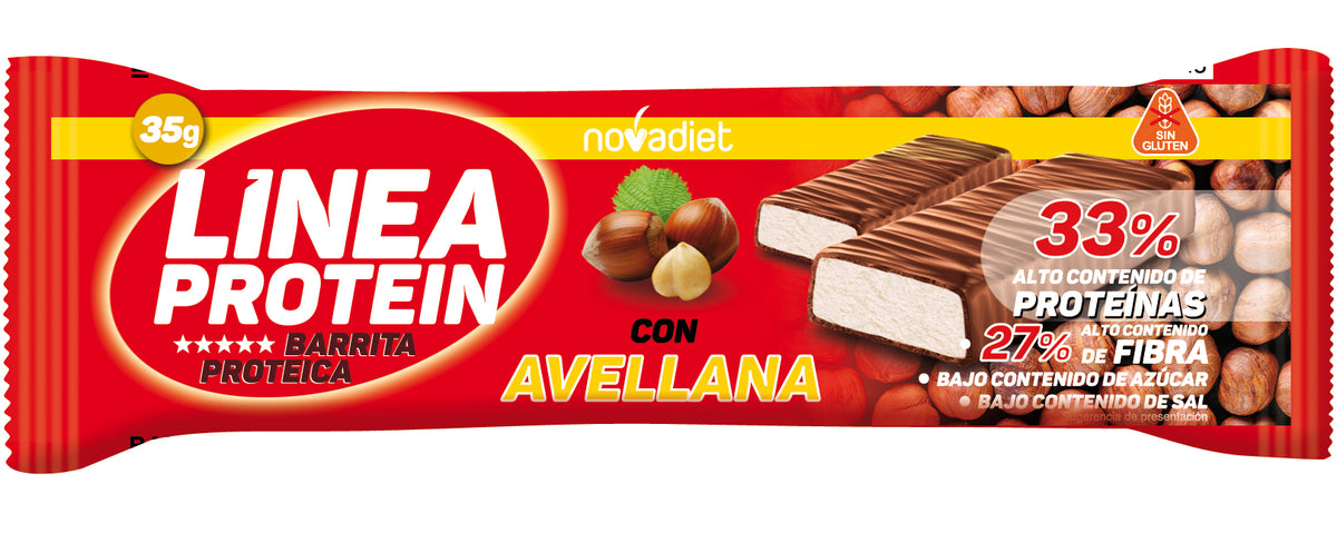 Línea Protein Avellana · Nova Diet · 35 gramos