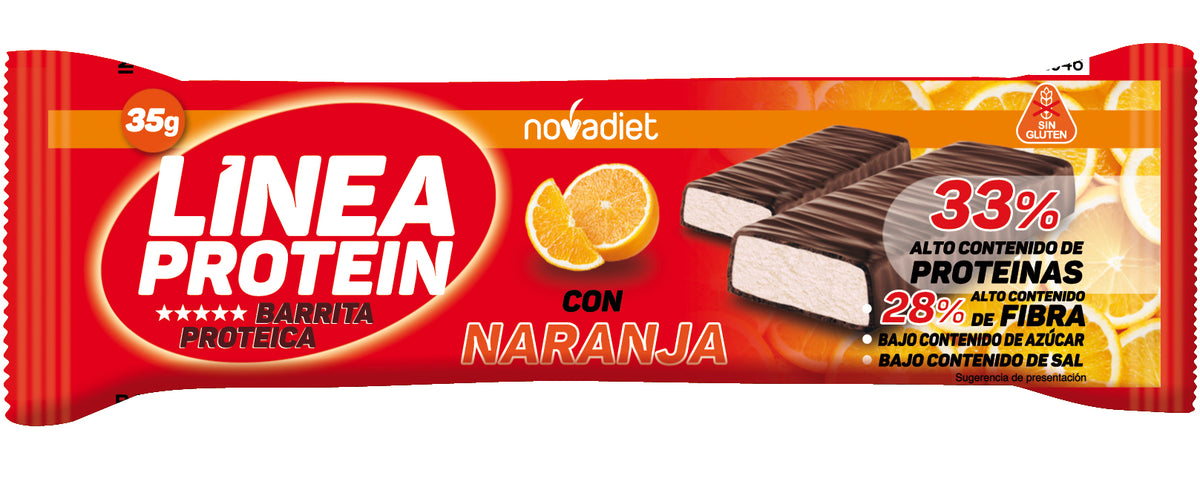Línea Protein Naranja Chocolate · Nova Diet · 35 gramos