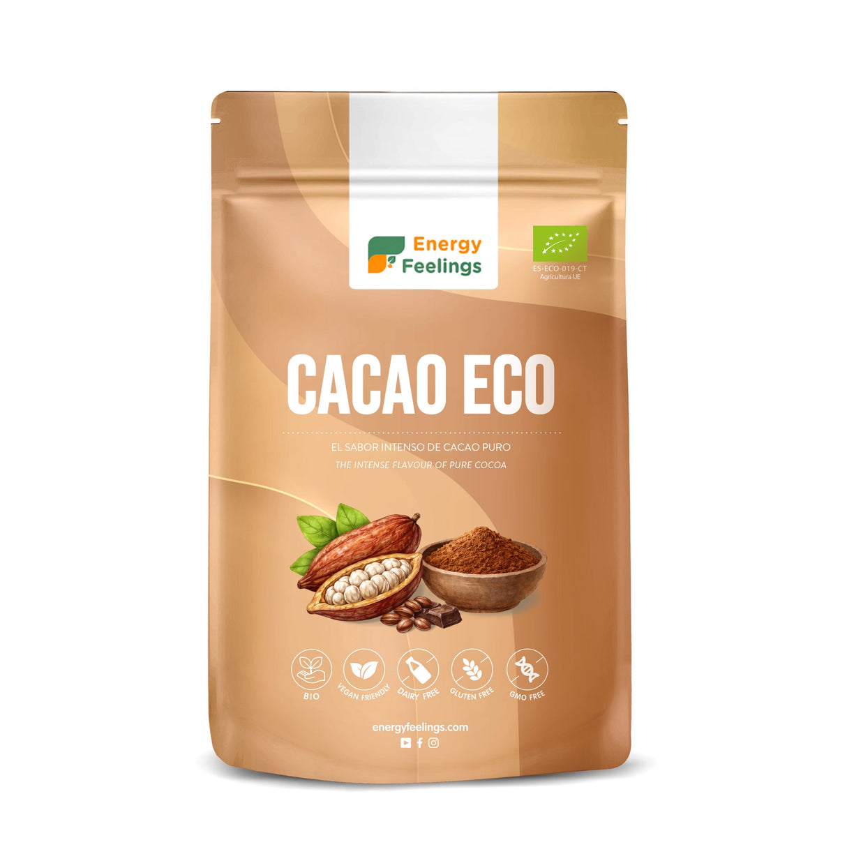 Cacao en Polvo · Energy Feelings · 200 gramos