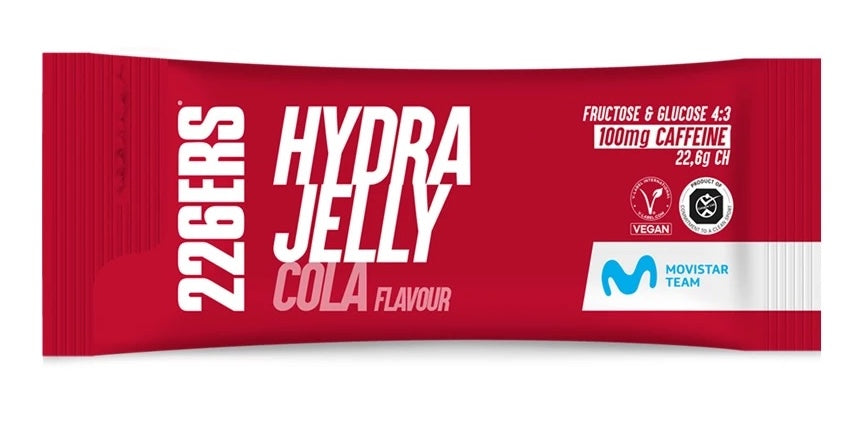 Gel Energético HydraJelly + CAFF: Sabor Cola · 226ERS · 40 gramos