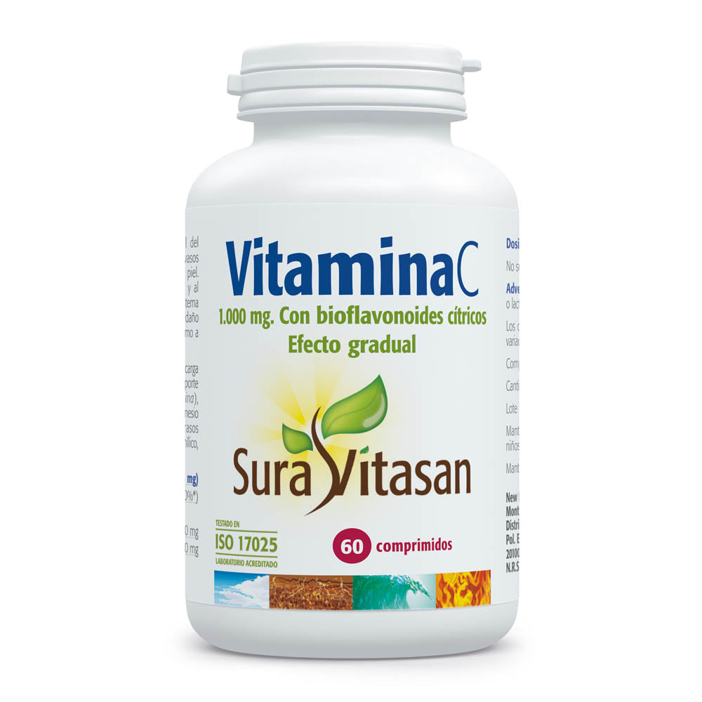 Vitamina C 1.000 mg - Efecto Gradual · Sura Vitasan · 60 comprimidos