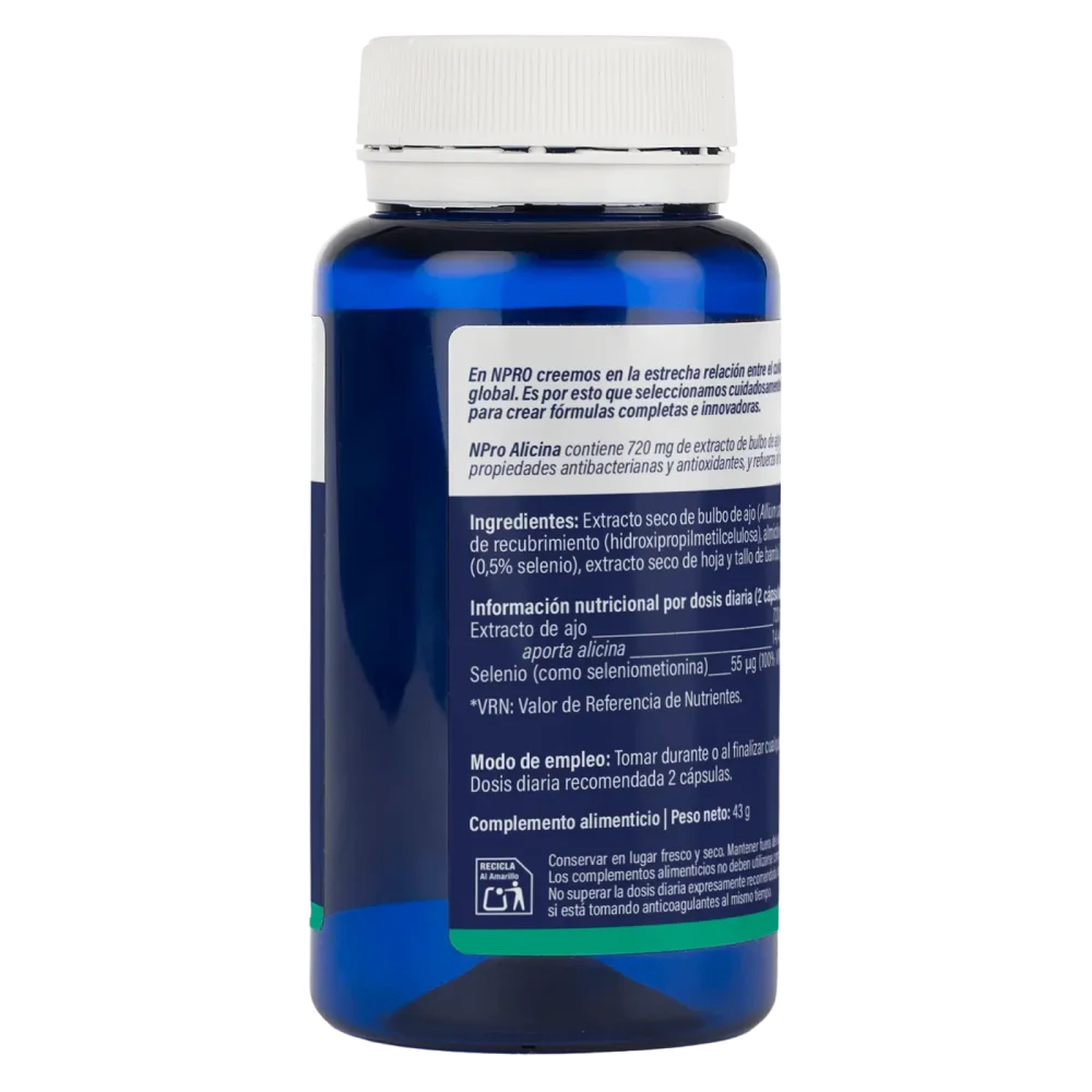 Alicina · NPro Mibiota · 90 cápsulas